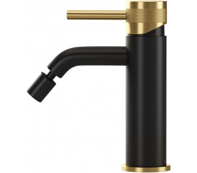 Смеситель для биде Allen Brau Priority 5.31A04-31GB (с донным клапаном) черный/золото Смеситель для биде Allen Brau Priority 5.31A04-31GB (с донным клапаном) черный/золото