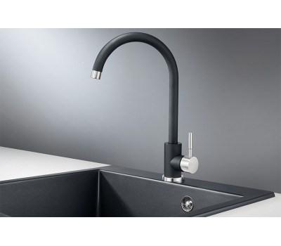 Смеситель для кухни GRANULA ST-4031, ШВАРЦ 