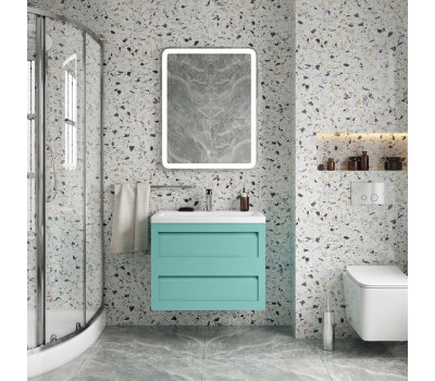 База под раковину Art&Max PLATINO AM-Platino-750-2C-SO-MM Cветло-зеленый матовый