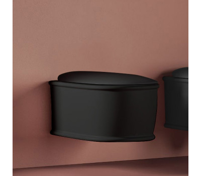 Унитаз подвесной Artceram Atelier ATV001 17 00 Черный матовый 