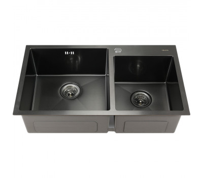 Мойка S8045HB MELANA ProfLine 3,0/220 ГРАФИТ 2-я чаша, врезная прямоугольная S8045HB 