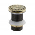 Донный клапан без перелива для раковины Bronze de luxe Цветок 21965/1 бронза 
