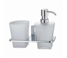 Стакан/дозатор WasserKRAFT  K-5089 хром 
