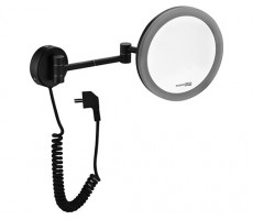 Косметическое зеркало WasserKRAFT Elbe K-7200 1004BLACK черный матовый 