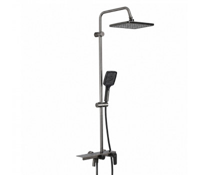 Душевая система FRAP F24203-9, оружейная сталь Душевая система FRAP F24203-9, оружейная сталь