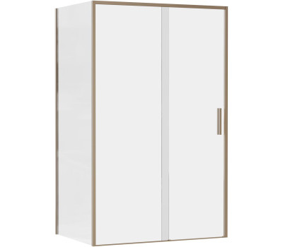 Душевой уголок Aquanet Pleasure Evo 120x80 AE65-120x80-GBT профиль золото-никель браш, прозрачное стекло 
