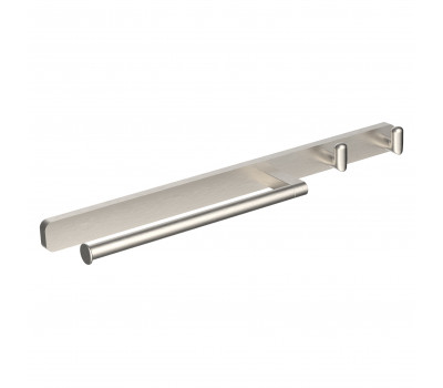 Кольцо для полотенец с 2 крючками WONZON & WOGHAND GRAFFITY, Брашированный никель WW-9361-BN  Кольцо для полотенец с 2 крючками WONZON & WOGHAND GRAFFITY, Брашированный никель WW-9361-BN