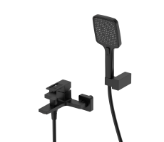 Смеситель для ванны с душем DQ Dortmund короткий излив черный DA1713205 