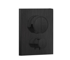 Внешняя часть встраиваемого термостатического смесителя Almar Core E176682.AB Черный матовый 
