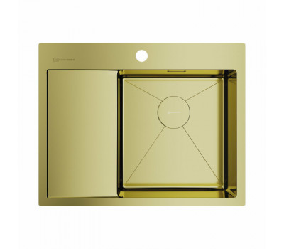 Мойка OMOIKIRI Akisame, размер 650*510*200, чаша справа, цвет-светлое золото 4973084 