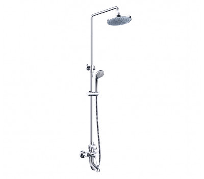 Душевая колонна со смесителем для ванны Bravat Eco F6111147C-A-RUS Хром 