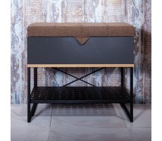 Банкетка Бриклаер Форест серая, 60 см