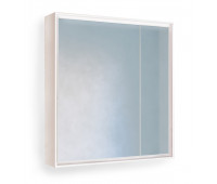 Зеркало-шкаф RAVAL Frame 75 Белый с подсветкой, розеткой Fra.03.75/W