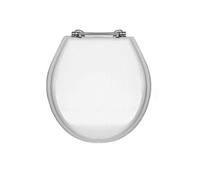 Сиденье для унитаза DEVON&DEVON Rose 3IBSEBIAROCR цвет белый глянцевый , петли хром, микролифт