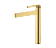 Смеситель для раковины высокий DQ Bonn мат.золото DA1702007 
