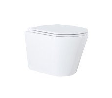 Унитаз подвесной Azario Teramo AZ-0053 безободковый с сиденьем микролифт Унитаз подвесной Azario Teramo AZ-0053 безободковый с сиденьем микролифт