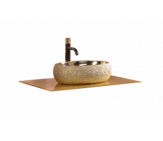 Столешница стекло Armadi Art 80см прямая GOLD 853-080-G 