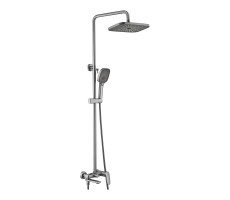 Душевая система Shevanik S8536T, оружейная сталь