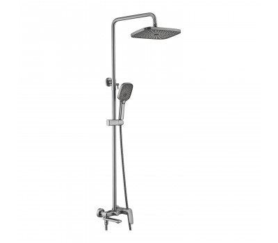 Душевая система Shevanik S8536T, оружейная сталь