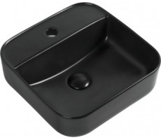 Раковина накладная Aquanet City-2-MB 38,5 черный матовый 
