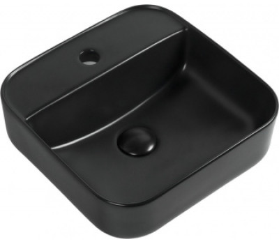 Раковина накладная Aquanet City-2-MB 38,5 черный матовый 