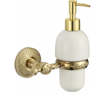 Дозатор для жидкого мыла с настенным держателем Savol 58b S-005831B золото 