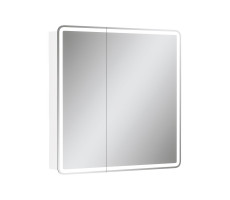 Зеркальный шкаф EQUIL Soldi LED 80 белый софт Зеркальный шкаф EQUIL Soldi LED 80 белый софт