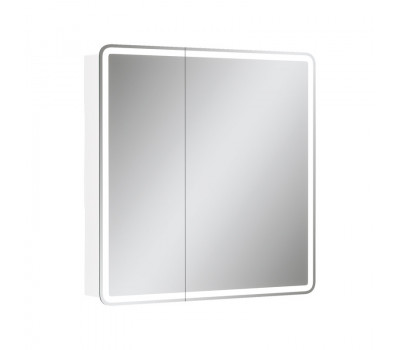 Зеркальный шкаф EQUIL Soldi LED 80 белый софт Зеркальный шкаф EQUIL Soldi LED 80 белый софт