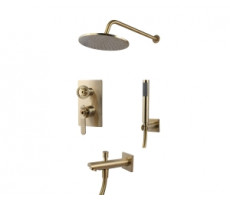 Душевой комплект встраиваемый 1760 ЛОФТ 6630CG золотой Bronze de Luxe 