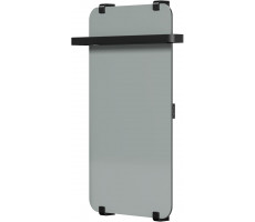 Полотенцесушитель электрический Allen Brau Infinity 80x44 с рейлингом 2.0, черный матовый 