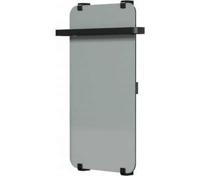 Полотенцесушитель электрический Allen Brau Infinity 80x44 с рейлингом 2.0, черный матовый 