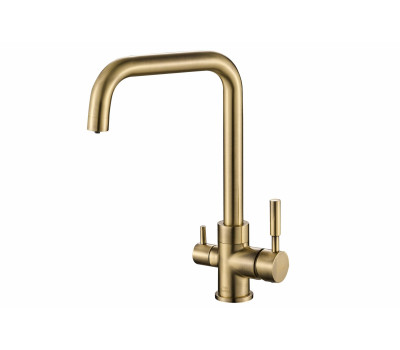 Смеситель для кухни ZORG STEELHAMMER SH 715 BRONZE бронза 