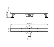 Душевой трап WasserKRAFT Нааб (Naab) 86D90BN Никель Душевой трап WasserKRAFT Нааб (Naab) 86D90BN Никель