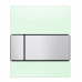Панель смыва для писсуара, стекло зеленое, цвет: нержавеющая сталь TECE TECEsquare 9242804