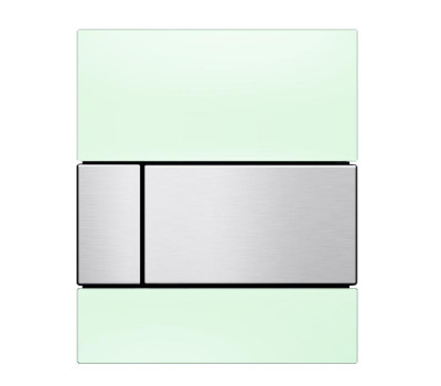 Панель смыва для писсуара, стекло зеленое, цвет: нержавеющая сталь TECE TECEsquare 9242804