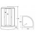 Душевая кабина 100х100 см LORANTO CS-6610-25 F матовое стекло 4 мм, поддон 25 см 