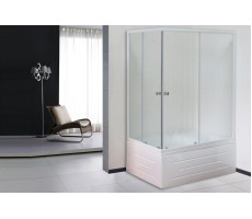 Душевой угол с поддоном Royal Bath RB 8120BP-C (матовое) правый белый 