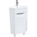 Тумба с раковиной в ванную 1Marka Penta 37х37 Напольная Угловая цвет Белый глянец Ц0000001635 