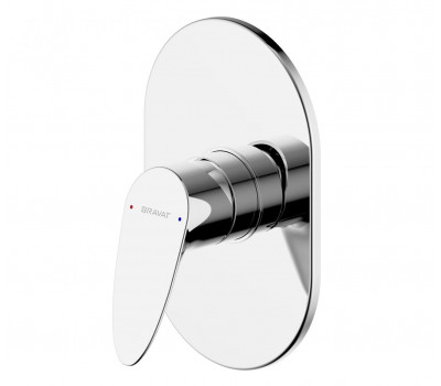 Встраиваемый смеситель 1-функц. Bravat PB84898CP-RUS Хром 
