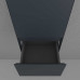 Пенал подвесной Style Line Манхэттен 36, ЭМАЛЬ 1 ящик PLUS графит ЛС-00002381 