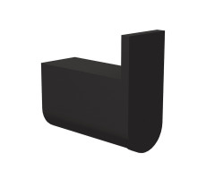 Крючок для ванной комнаты Knotlor RH102BL черный матовый 