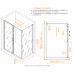 Душевой уголок RGW CL-133B (CL-13B + Z-03B) 1400x900 060913349-44 черный матовый 