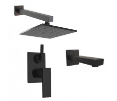 Комплект на 2 потребителя Grazia PAINI, для ванны с верхним душем, черный брашированный PVD 21PZSET26911BATHHEAD 