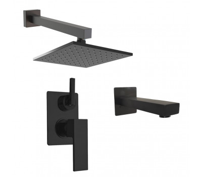 Комплект на 2 потребителя Grazia PAINI, для ванны с верхним душем, черный брашированный PVD 21PZSET26911BATHHEAD 