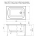 Акриловая ванна Aquanet Seed 100x70 (рама и фронтальная панель отдельно)
