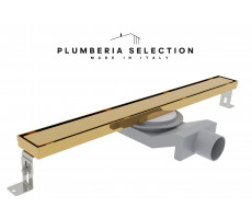 Душевой трап PLUMBERIA SELECTION PSL LINEAR PSL100OR, золото 24К 