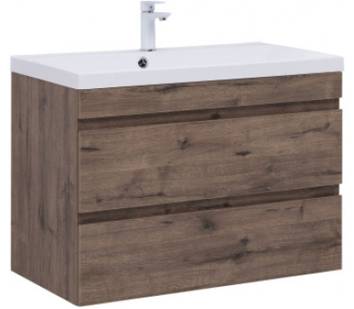 Тумба под раковину Aquanet Нота New 90 дуб веллингтон табак 00334193 