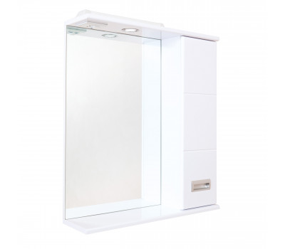 Шкаф-зеркало Onika Балтика 58 белый, правый, с подсветкой 205816 Шкаф-зеркало Onika Балтика 58 белый, правый, с подсветкой 205816