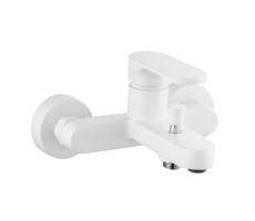 Смеситель для ванны AZARIO VIANO с коротким изливом, белый матовый AZ-158305026 