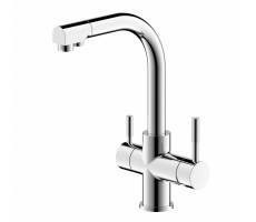 Смеситель для кухни с подключением питьевой воды Bravat Palace F729261CP-RUS Хром 